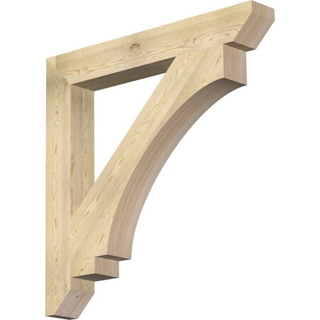 Ekena Millwork Imperial Slat Rough Sawn Bracket, Douglas Fir, 6"W x 46"D x 46"H BKT06X46X46IMP06RDF